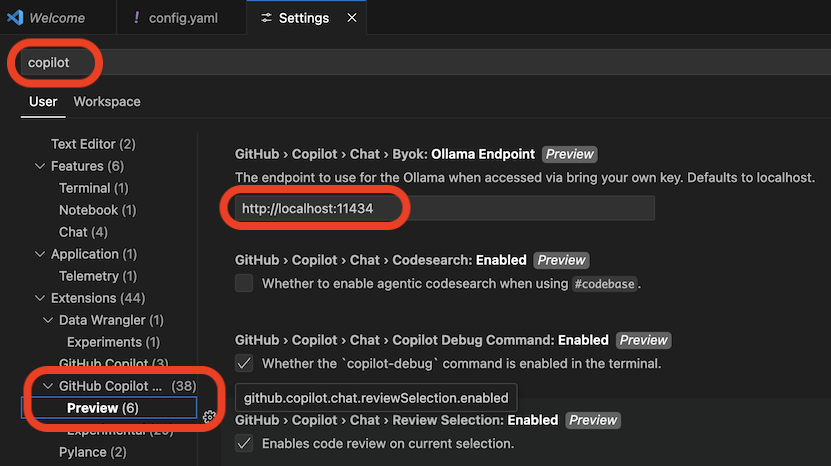 遠端 Ollama 的 URL